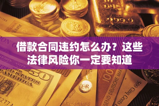 济南借款合同违约怎么办？这些法律风险你一定要知道