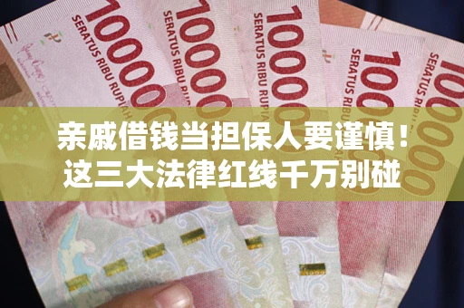 济南亲戚借钱当担保人要谨慎！这三大法律红线千万别碰