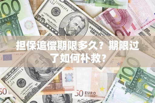 济南担保追偿期限多久？期限过了如何补救？