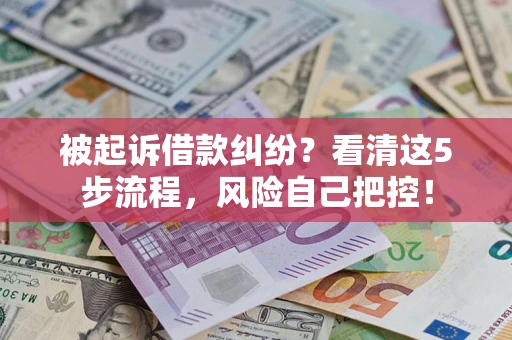 济南被起诉借款纠纷？看清这5步流程，风险自己把控！