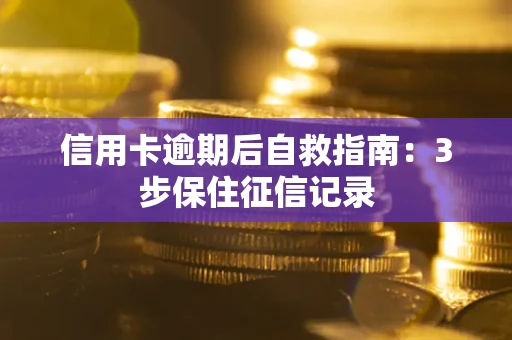 济南信用卡逾期后自救指南：3步保住征信记录